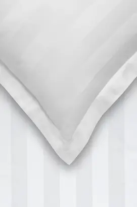 Vandyck Dekbedovertrek Purity 94 Stripe 600Ct white 260x240