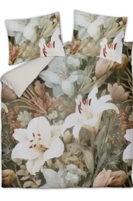 Vandyck Dekbedovertrek Floraluxe thyme 200x200/220