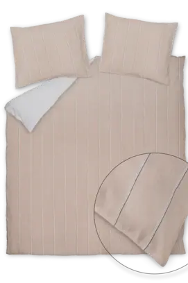 Vandyck Dekbedovertrek Pure Linea blush 200x200/220