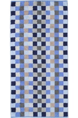 Cawö Unique Karo Handdoek saphir