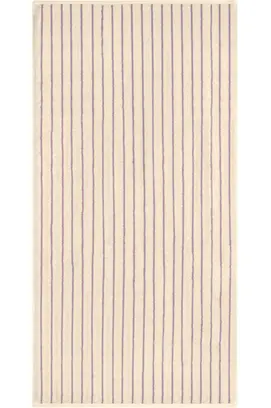Cawö Weekend Streifen 6296 Handdoek natuur/flieder 50x100