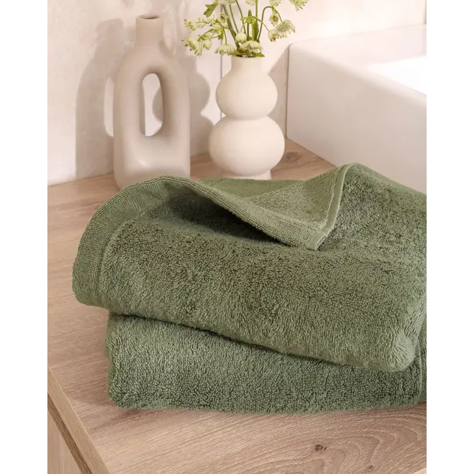 Cawö Lifestyle Uni 7007 Gezichtsdoekje olive 30x30