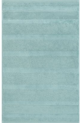 Cawö Noblesse² uni 1002 Gastendoekje emerald / teal 30x50