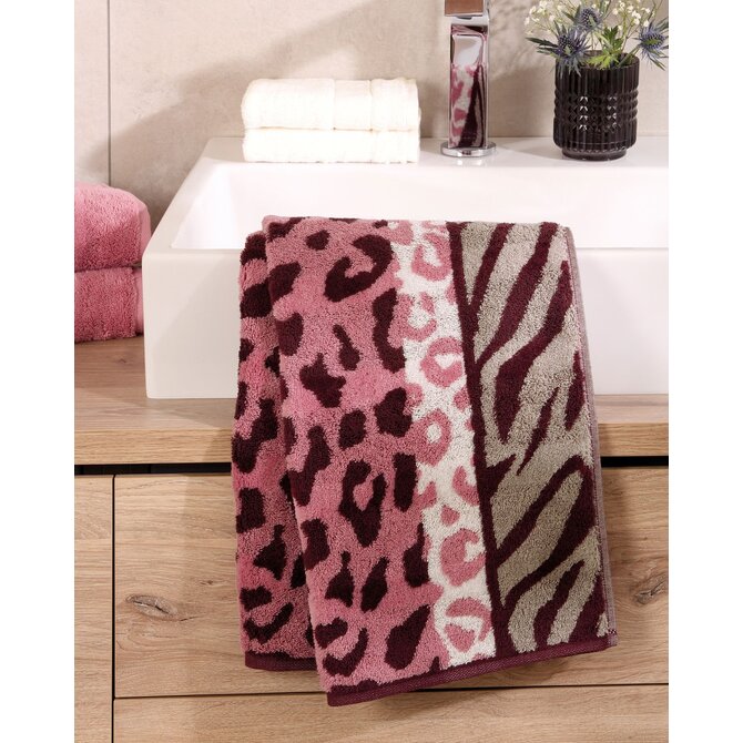 Cawö Noblesse Animal Animal 1090 Handdoek blush 50x100