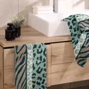 Cawö Cawö Noblesse Animal Animal 1090 Douchelaken emerald/teal 80x150