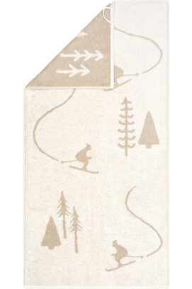 Cawö Winter Skifahrer 6272 Handdoek natuur/beige 50x100
