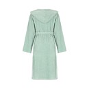 Cawö Cawö Dames Badjas extra licht met Capuchon 6140 mint 38