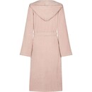 Cawö Cawo Dames Badjas extra licht met Capuchon 6140 blush 40