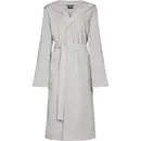 Cawö Cawo Dames Badjas extra licht met Capuchon 6140 silber 44