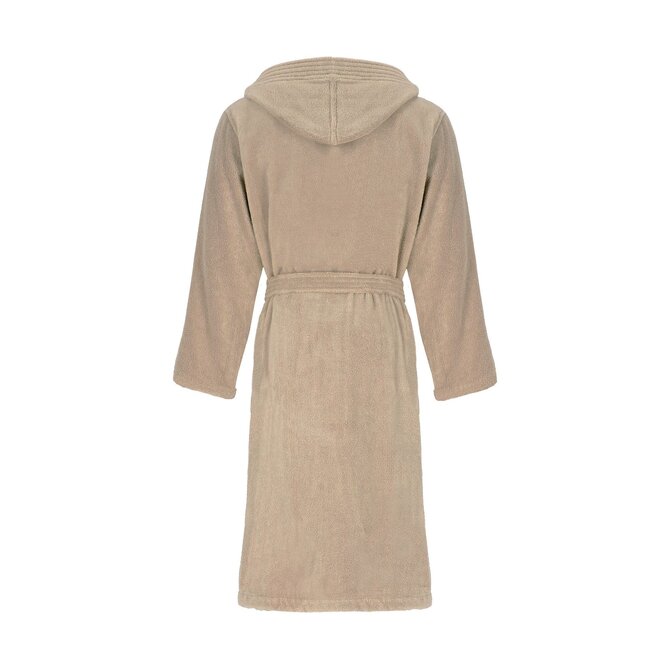 Cawö Home Heren Badjas met Capuchon 853 sand XL