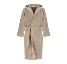 Cawö Home Heren Badjas met Capuchon 853 sand L