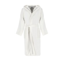 Cawö Home Heren Badjas met Capuchon 853 wit XL