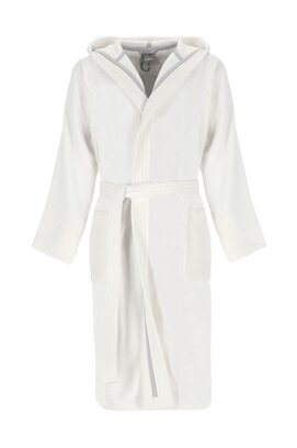 Cawö Home Heren Badjas met Capuchon 853 wit L