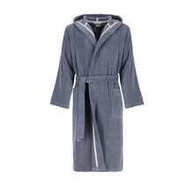 Cawö Home Heren Badjas met Capuchon 853 nachtblau M