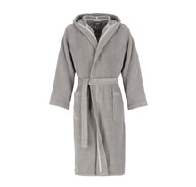 Cawö Home Heren Badjas met Capuchon 853 metal XL