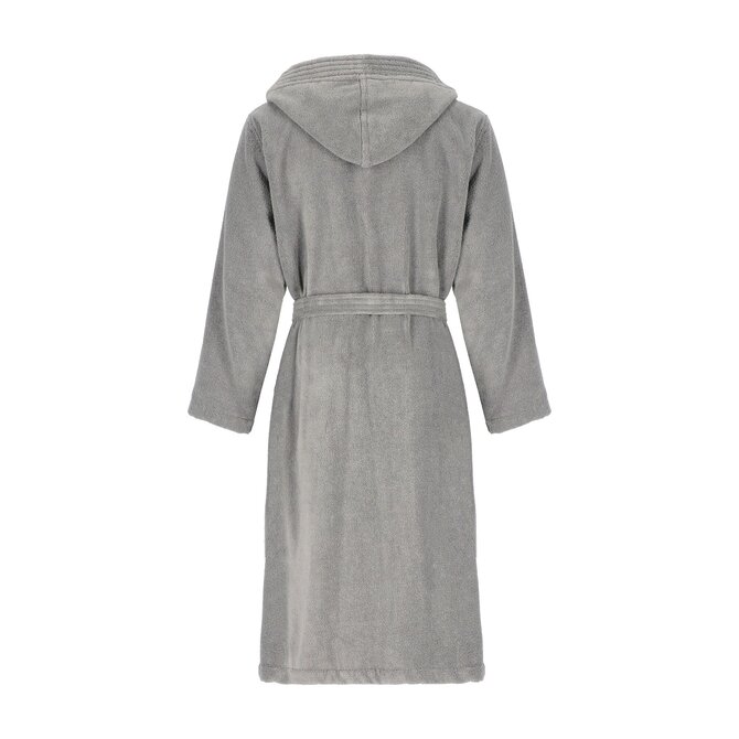 Cawö Home Heren Badjas met Capuchon 853 metal XL