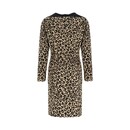 Cawö Cawö Home Dames Korte badjas met Capuchon en Ritssluiting 854 natuur XL