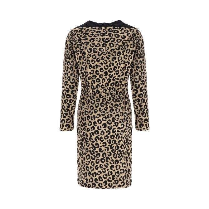 Cawö Home Dames Korte badjas met Capuchon en Ritssluiting 854 natuur XL