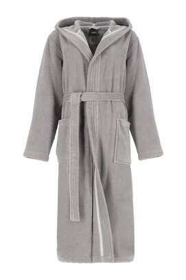 Cawö Home Dames Badjas met Capuchon 852 metal S