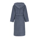 Cawö Cawö Home Dames Badjas met Capuchon 852 nachtblau XL