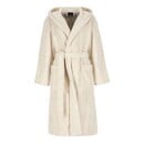 Cawö Cawö Home Dames Badjas met Capuchon 849 natur/sparkle L