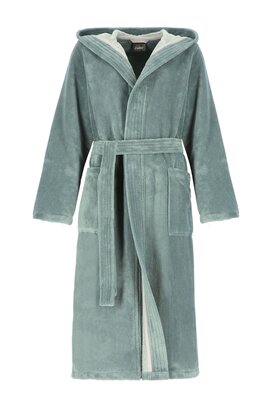 Cawö Home Dames Badjas met Capuchon 802 gletscher 44/46