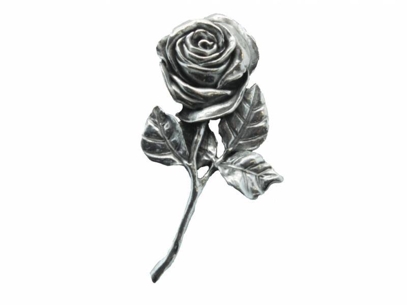 DTR Pewter pin little rose
