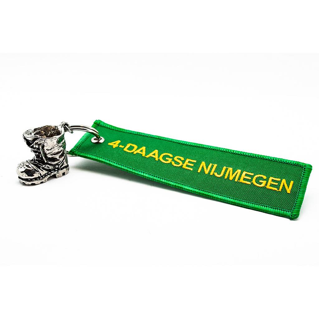 DTR Sleutelhanger schoentje Vierdaagse - groen embleem