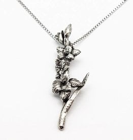 DTR Gladiolus pendant with necklace