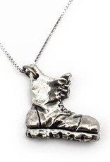 DTR Walking shoe pendant with necklace