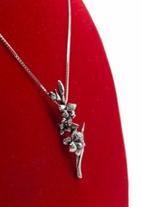 DTR Gladiolus pendant with necklace