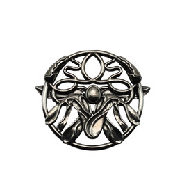 DTR Brooch Art Nouveau mistletoe