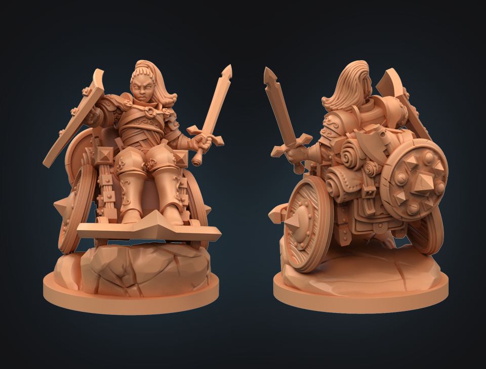 Strata Miniatures Dungeons and Diversity: Human Fighter
