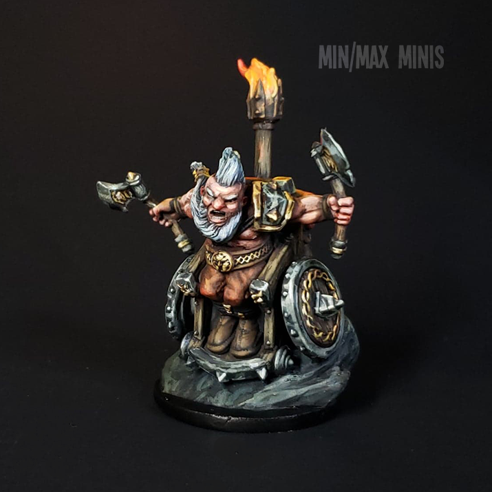 Strata Miniatures Dungeons and Diversity: Dwarf Barbarian