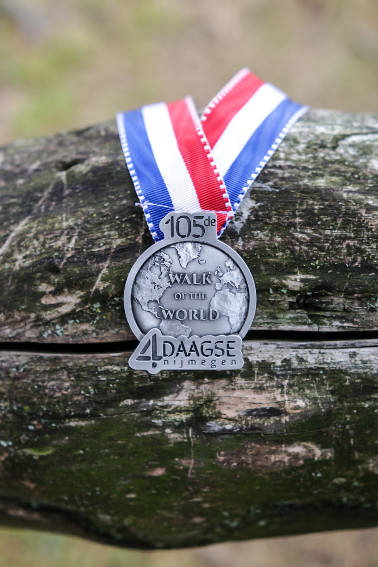 DTR Four Days Marches edition medal on ribbon