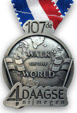 DTR Four Days Marches 107th edition medal on ribbon