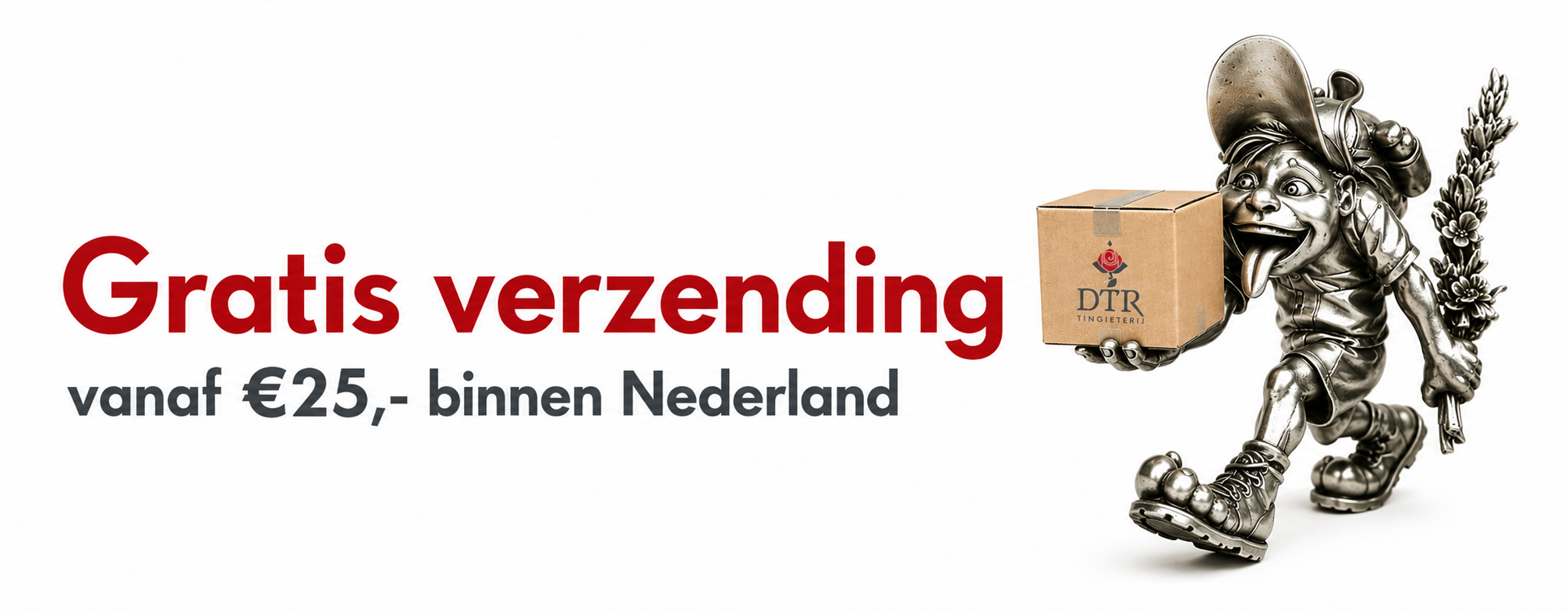 Tijdelijk gratis verzendkosten vanaf 25 euro