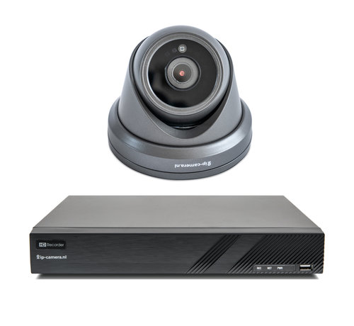 Beveiligingscamera set Premium Dome Zwart Sony 2MP Full Color Starlight Cmos