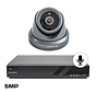 Beveiligingscamera set Pro dome zwart Sony 5MP full color starlight Cmos en microfoon