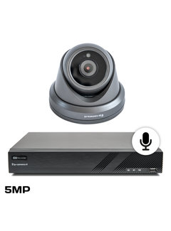 Draadloze camera set Pro dome zwart Sony 6MP full color starlight Cmos en microfoon