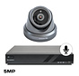 Draadloze camera set Pro dome zwart Sony 5MP full color starlight Cmos en microfoon