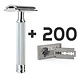 Shaver & Blades Classic scheermes plus 200 mesjes Shaver & Blades Classic scheermes plus 200 mesjes