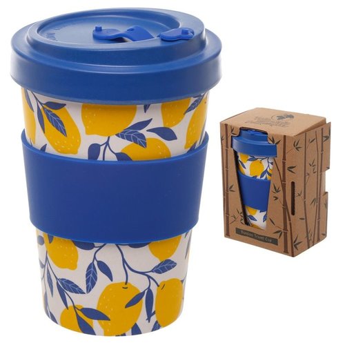Bambootique Bamboe Reismok met draaideksel Bambootique Bamboe Reismok met draaideksel