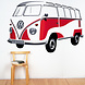 Volkswagen Volkswagen T1 Samba muurtattoo / muurstikker Volkswagen Volkswagen T1 Samba muurtattoo / muurstikker