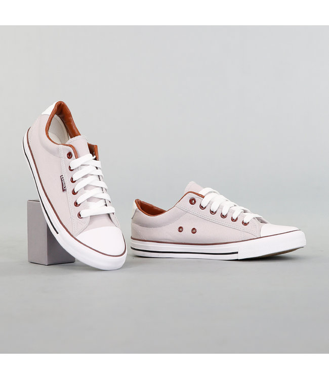 !SALE80 Heren Grijze Canvas Sneakers