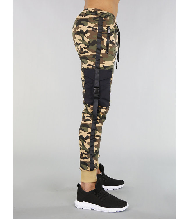 Camouflage Heren Joggingbroek met Zakken