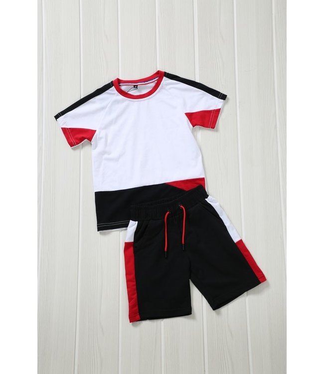 Multicolor Zomer Setje Kids Black Leo