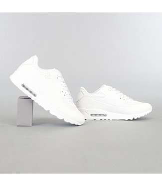 Basic Witte Heren Lucht Sneakers