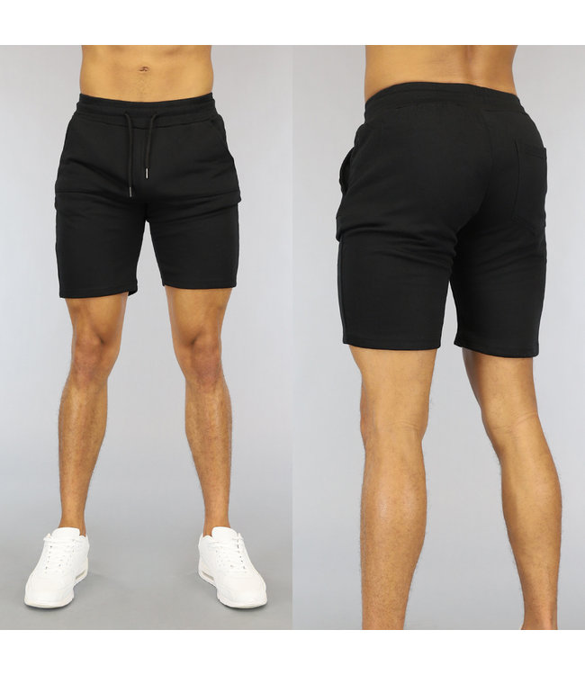 !OP=OP Basic Zwarte Heren Jogger Short