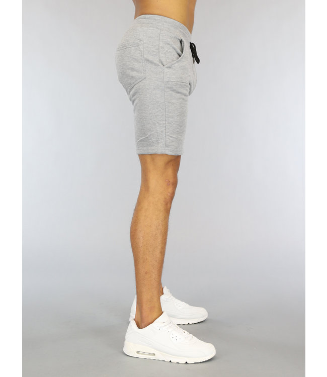 Basic Grijze Heren Jogger Short